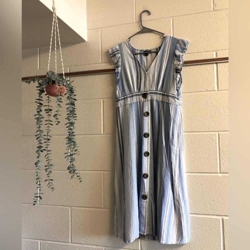 Blue Button Up Sundress
